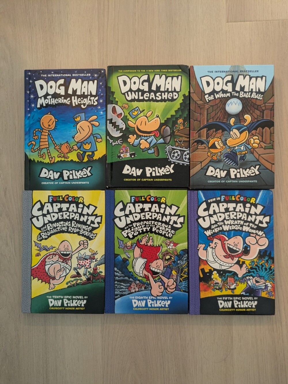 Captain Underpants and Dog Man Kids Book Set - Multicolor